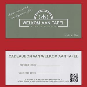 cadeaubon Welkom aan tafel